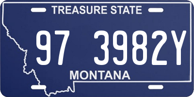 MT license plate 973982Y