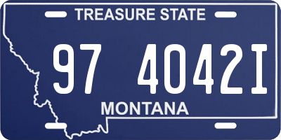 MT license plate 974042I