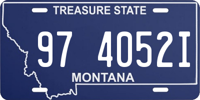 MT license plate 974052I