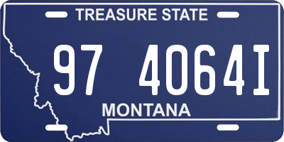 MT license plate 974064I