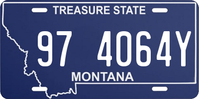 MT license plate 974064Y