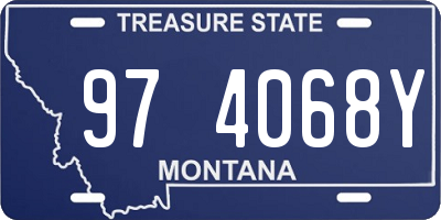 MT license plate 974068Y
