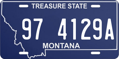 MT license plate 974129A