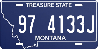 MT license plate 974133J