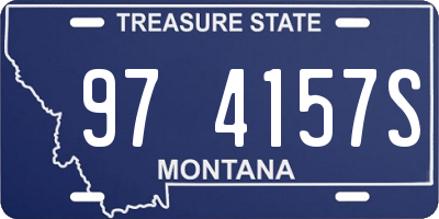 MT license plate 974157S