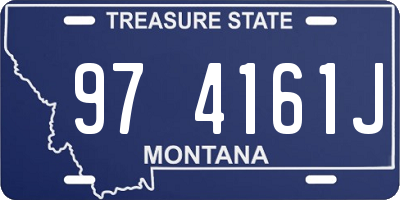 MT license plate 974161J