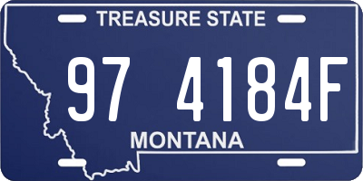 MT license plate 974184F