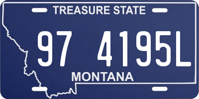 MT license plate 974195L
