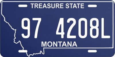 MT license plate 974208L