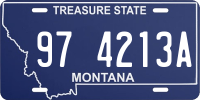 MT license plate 974213A