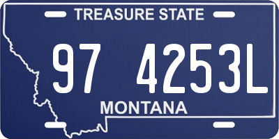 MT license plate 974253L