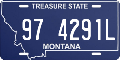 MT license plate 974291L