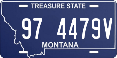 MT license plate 974479V