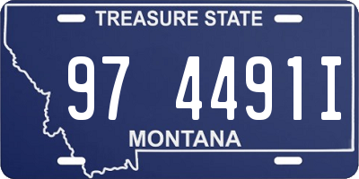 MT license plate 974491I