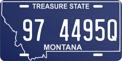 MT license plate 974495Q