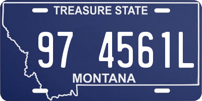 MT license plate 974561L