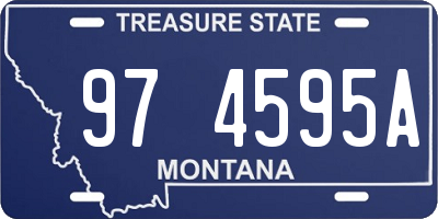 MT license plate 974595A