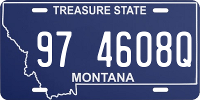 MT license plate 974608Q