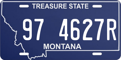 MT license plate 974627R