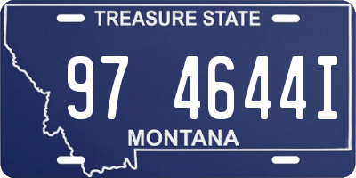 MT license plate 974644I