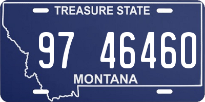 MT license plate 974646O