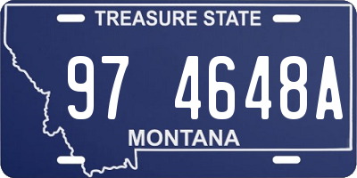 MT license plate 974648A