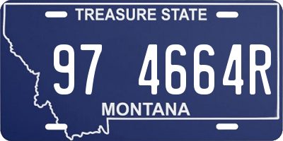 MT license plate 974664R