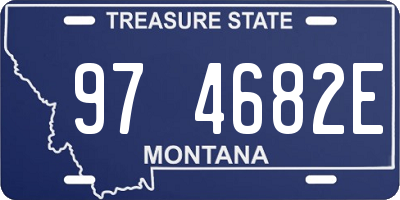 MT license plate 974682E