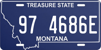 MT license plate 974686E