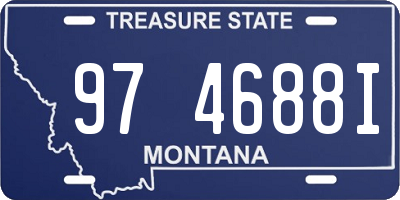 MT license plate 974688I