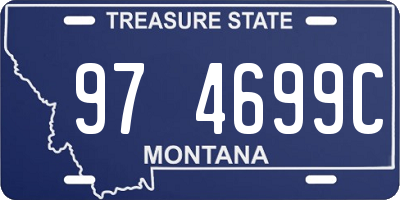 MT license plate 974699C