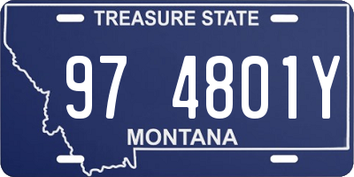 MT license plate 974801Y