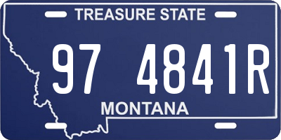 MT license plate 974841R