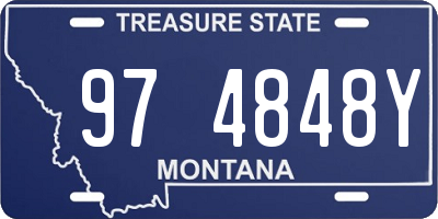 MT license plate 974848Y