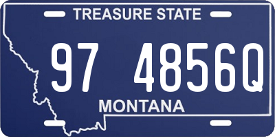 MT license plate 974856Q