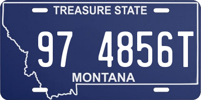 MT license plate 974856T