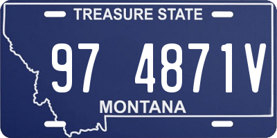 MT license plate 974871V