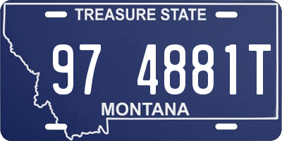 MT license plate 974881T