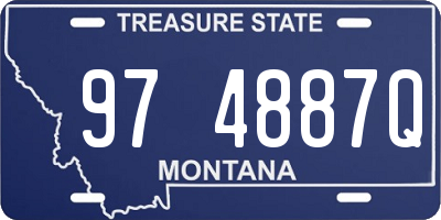 MT license plate 974887Q
