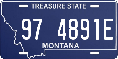 MT license plate 974891E