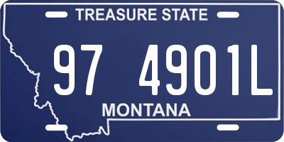 MT license plate 974901L