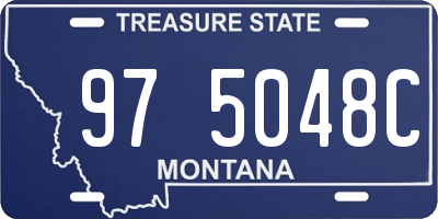 MT license plate 975048C