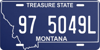 MT license plate 975049L