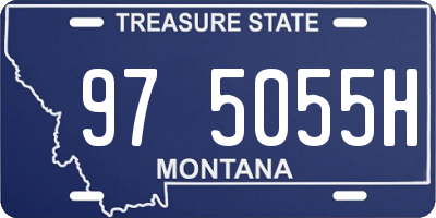 MT license plate 975055H