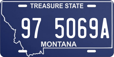 MT license plate 975069A