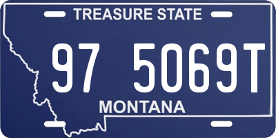 MT license plate 975069T