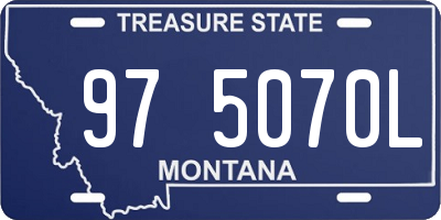 MT license plate 975070L