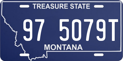 MT license plate 975079T