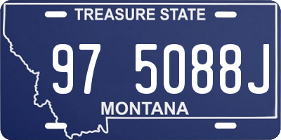 MT license plate 975088J