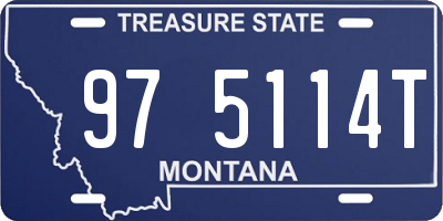 MT license plate 975114T